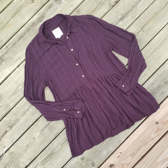 AEO • Peplum Button Up - Picture 2 of 5